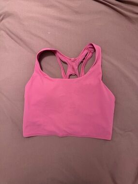 lululemon athletica Pink Racerback Crop Sports Bra